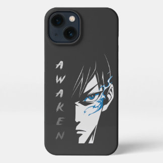 AWAKEN - Half Face Anime T-shirt iPhone 13 Hoesje