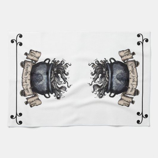 Awaken Your Power Cauldron Theedoek (Horizontaal)