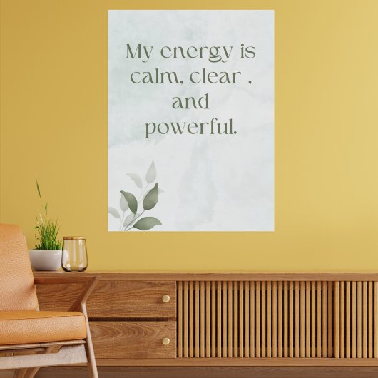 Awakening Energy Inspirational Floral Poster (Salon 2)