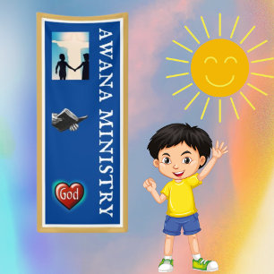 Awana Club Dienst Blauwe Kids Foto's Kerk Spandoek