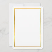 AWARDS GALA DINER modern zakelijk elegant goud Kaart (Achterkant)