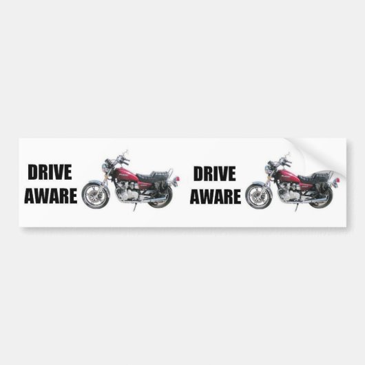 AWare schijf - Motorfiets Bumpersticker (Voorkant)