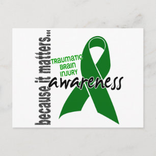 Awareness 1 Traumatic Brain Injury TBI Briefkaart