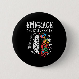 Awareness ASD Mannen Wo Ronde Button 5,7 Cm