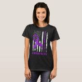 Awareness Day USA Amerikaanse vlag Overdose Awaren T-shirt (Voorkant volledig)