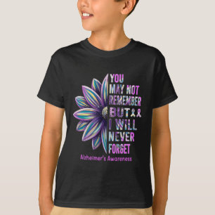 Awareness Flower Remember Never Vergeet Gift' T-shirt