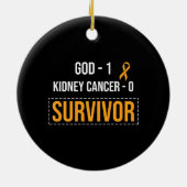 Awareness Lint Nierkanker Keramisch Ornament (Achterkant)