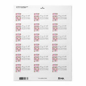 Awareness of Breast Cancer Address Label (Full Sheet)