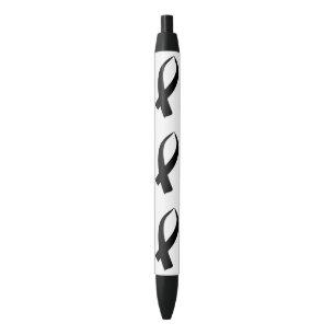 Awareness Ribbon Black Zwarte Inkt Pen