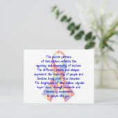 Awareness Ribbon Briefkaart (Staand voorkant)