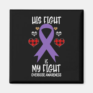 Awareness Ribbon Zijn gevecht is mijn gevecht Warr Magneet