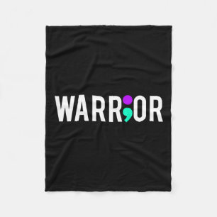 Awareness Warrior Design Gift voor mentale gezondh Fleece Deken