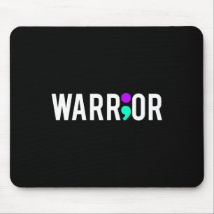 Awareness Warrior Design Gift voor mentale gezondh Muismat