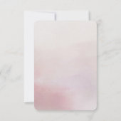Awash Elegant Aquarelle dans Blush Wedding RSVP (Dos)