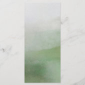 Awash Elegant Watercolor dans le menu Mariage Foli (Dos)