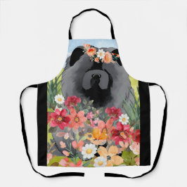 AWASH IN LICHT Zwart - Blue Chow Dog Schort