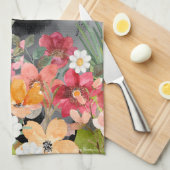 AWASH IN LICHT Zwart - Blue Chow Dog Theedoek (Quarter Fold)