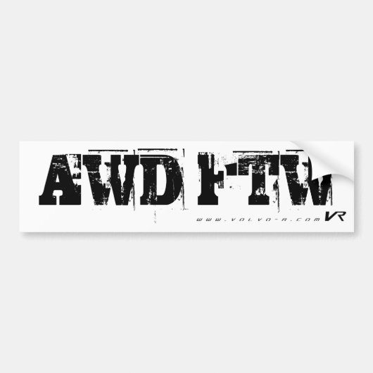 AWD FTW BUMPERSTICKER (Voorkant)
