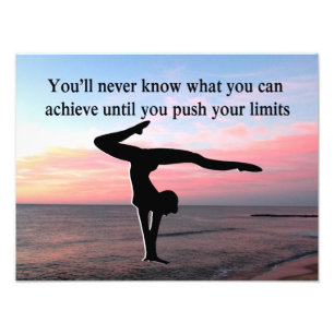 AWE INSPIREREN GYMNAST FOTO AFDRUK