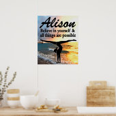 AWE INSPIREREN PERSONALISEERD GYMNASTICS POSTER (Keuken)