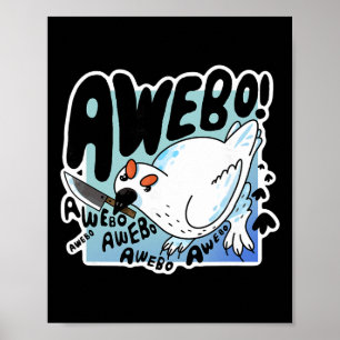 Awebo Ptarmigan Arctische Cute Vogel Internet Meme Poster