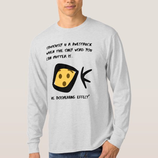 'Aweked' basishoes met lange beschermhoes T-shirt (Voorkant)