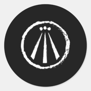 Awen Druid Pagan Celtic Wiccan Symbol Ronde Sticker