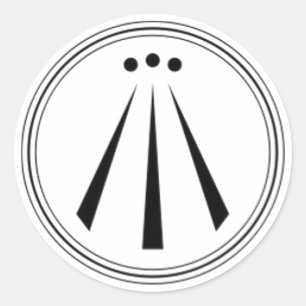 Awen (gewoon) ronde sticker