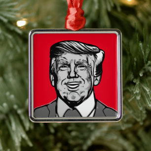 Awesoma, Donald, Trump, Donald Trump, president, P Metalen Ornament