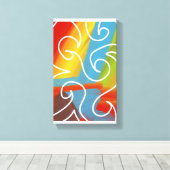 Awesome abstract art by RRW 2026 Canvas Afdruk (Insitu (Houten vloer))