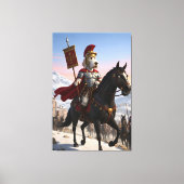 Awesome anthropomorphic Italian Spinone dog canvas (Voorkant)