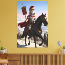 Awesome anthropomorphic Italian Spinone dog canvas