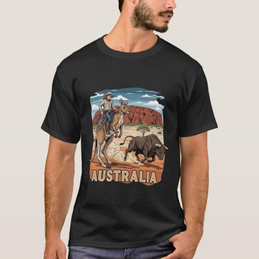Awesome Australia design T-shirt (Voorkant)