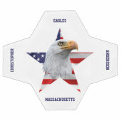 Awesome Bald Eagle, Drapeau Américain, Star (Plat)