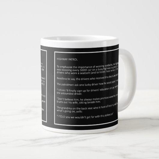 Awesome Blagues jumbo mug #4 (Devant droit)