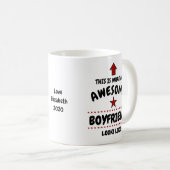 Awesome Boy Valentine Mug Ajouter Votre Nom (Devant droit)