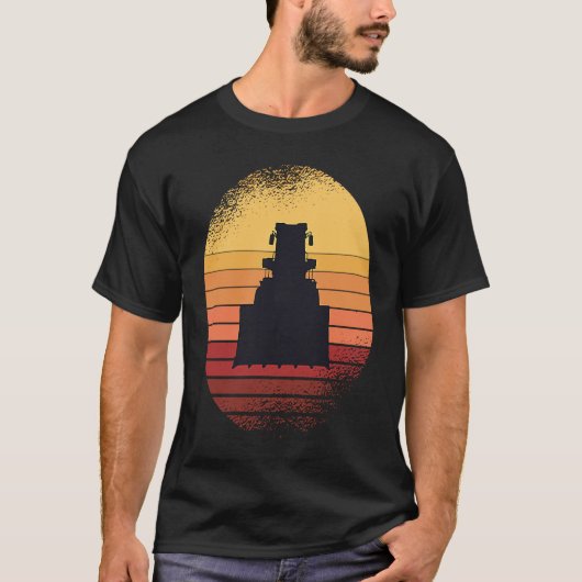 Awesome Bulldozer Graphic for cool Builder and Wor T-shirt (Voorkant)