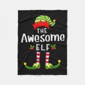 Awesome Christmas Elf Matching Pajama X-mas Party  Fleece Deken (Voorkant)