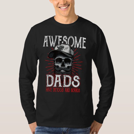 Awesome Dad's Have Tattoos Father Son Daughter Dad T-shirt (Voorkant)