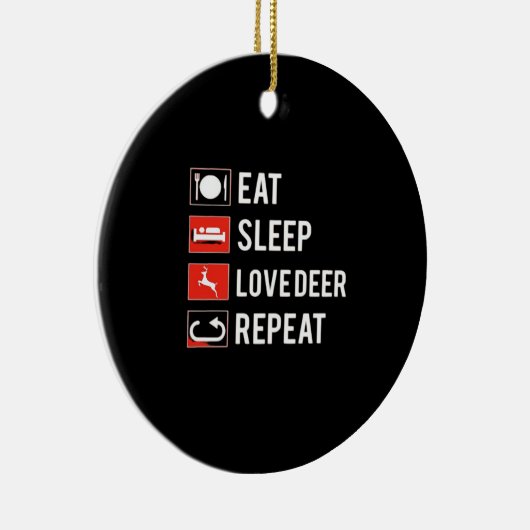 Awesome Deer Lover Creative Modern Design Ornament (Rechts)