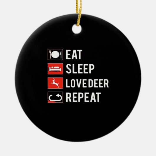 Awesome Deer Lover Creative Modern Design Ornament (Voorkant)