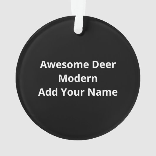 Awesome Deer Lover Creative ModernAcrylic Ornament (dos)