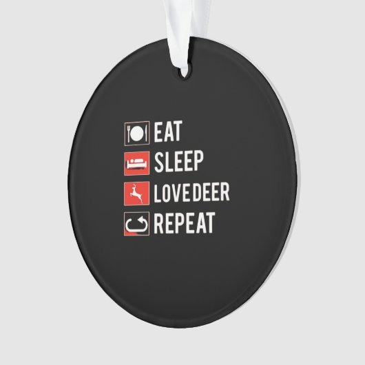 Awesome Deer Lover Creative ModernAcrylic Ornament (voorkant)