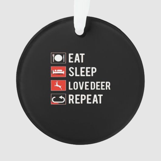 Awesome Deer Lover Creative ModernAcrylic Ornament (voorkant)