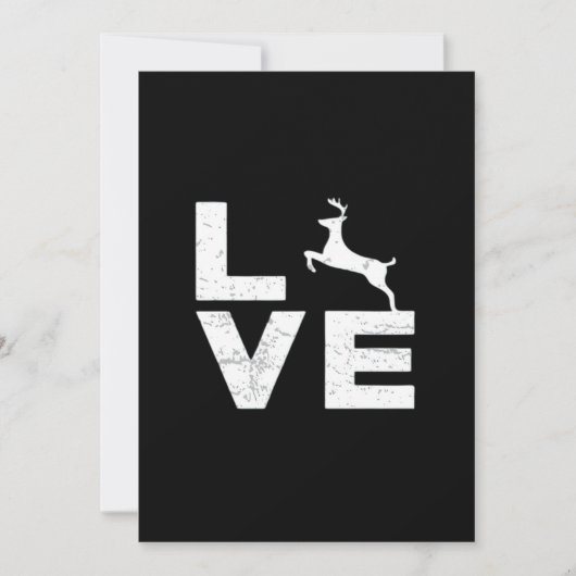 Awesome Deer Lover Trendy AesthetFlat Holiday Card Feestdagenkaart (Voorkant)
