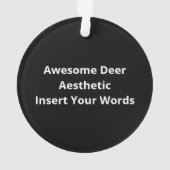 Awesome Deer Lover Trendy AesthetiAcrylic Ornament (dos)