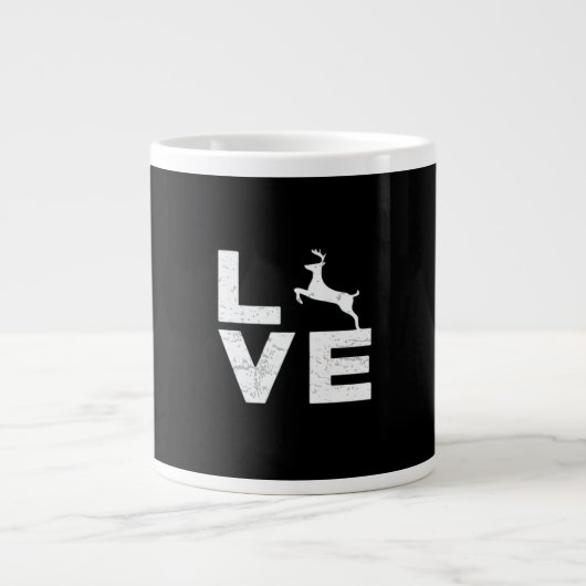 Awesome Deer Lover Trendy Aesthetic Design Extra Grote Beker (Voorkant)