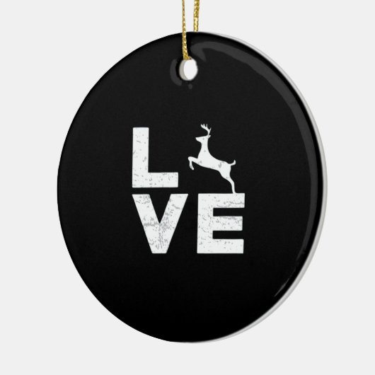 Awesome Deer Lover Trendy Aesthetic DesignOrnament Keramisch Ornament (Links)