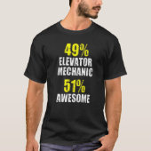 Awesome Elevator Mechanic Technician Apparel Premi T-shirt (Voorkant)