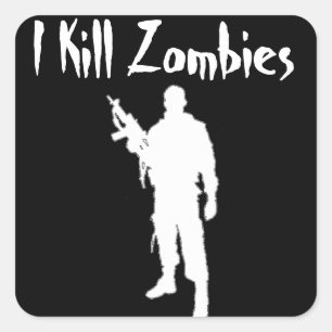 AWESOME IK VERMOORD ZOMBIES - STICKER
